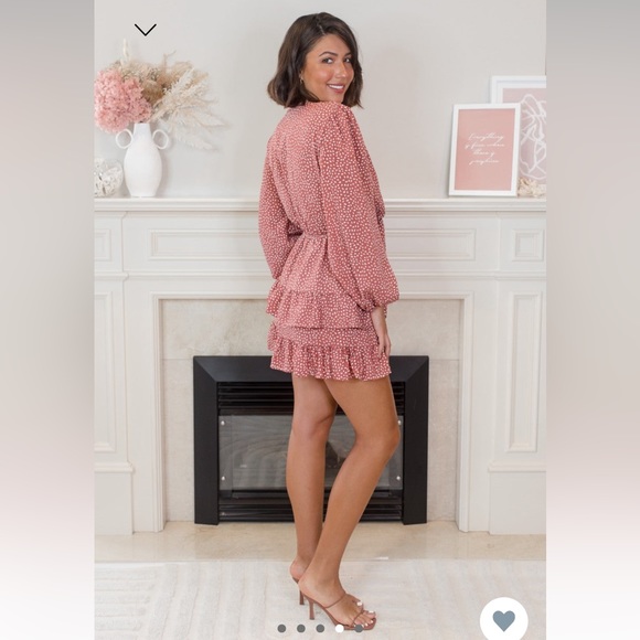 Labyrinth Dress deep red rone base XS - Picture 3 of 6